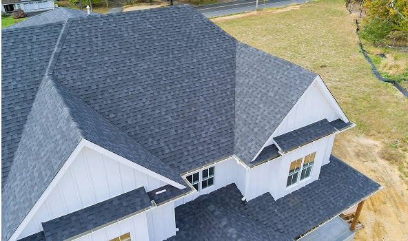 new shingle roof installation